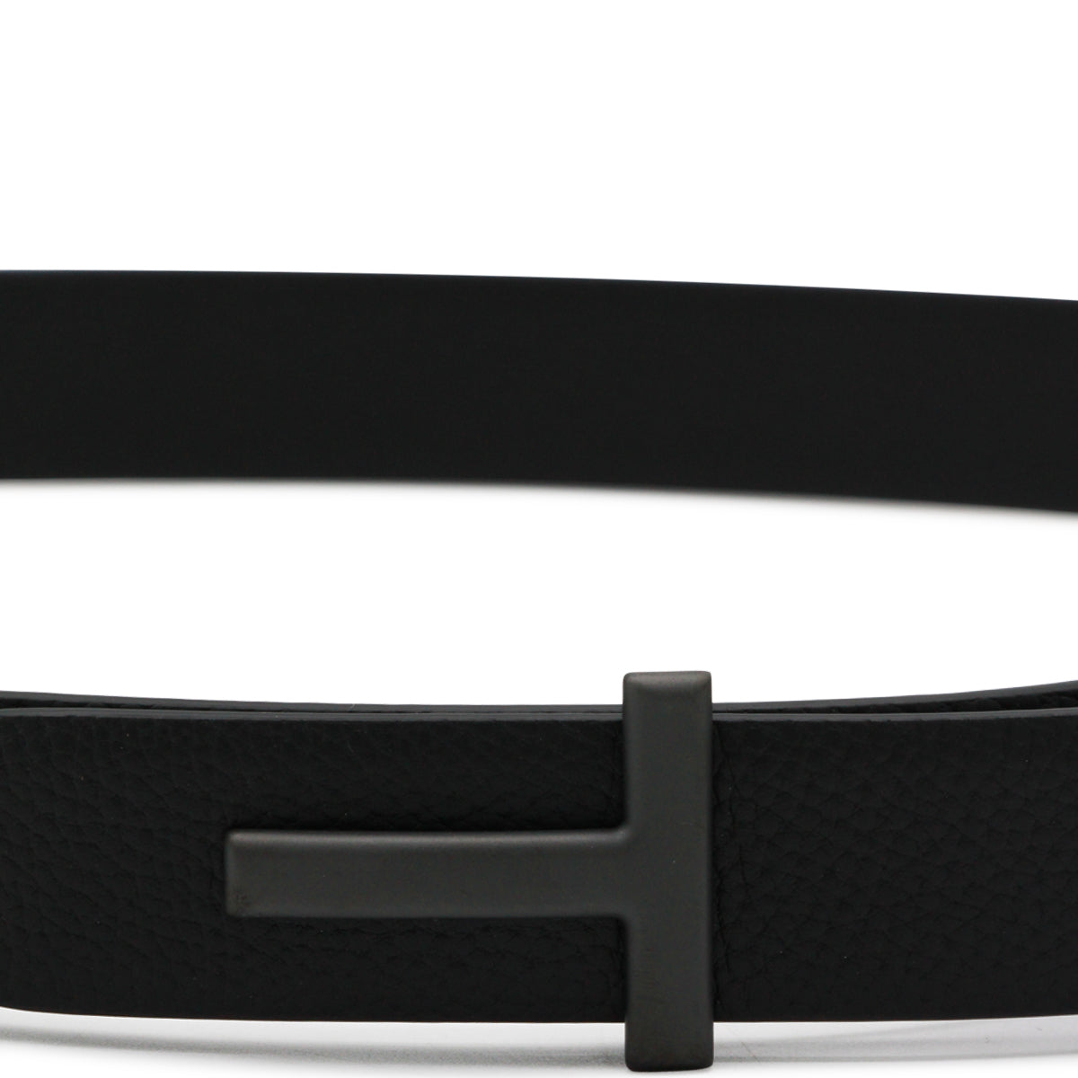 BLACK LEATHER BELT