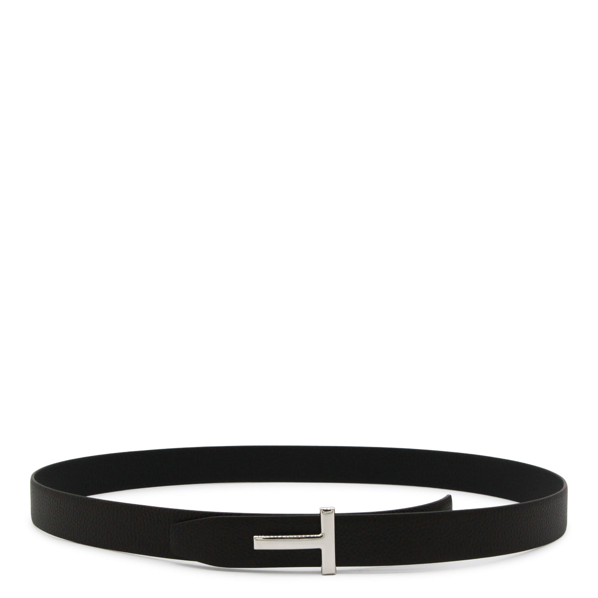 BROWN AND BLACK LEATHER BELT