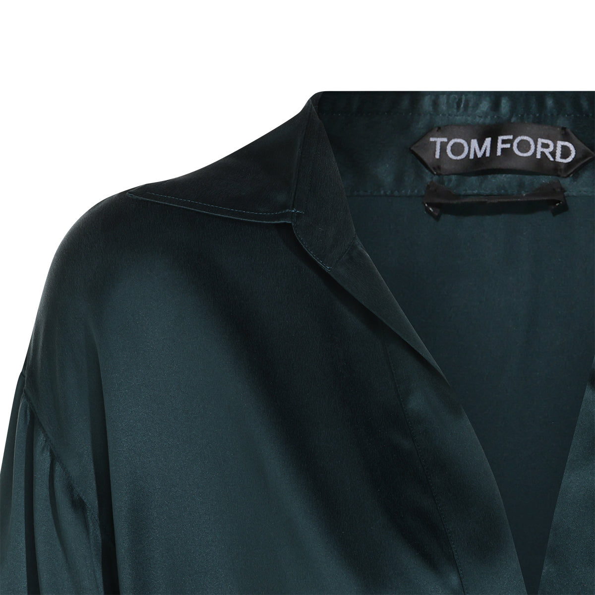 DARK GREEN SILK SHIRT