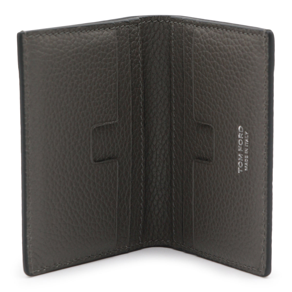 GREY LEATHER CARD HOLDER