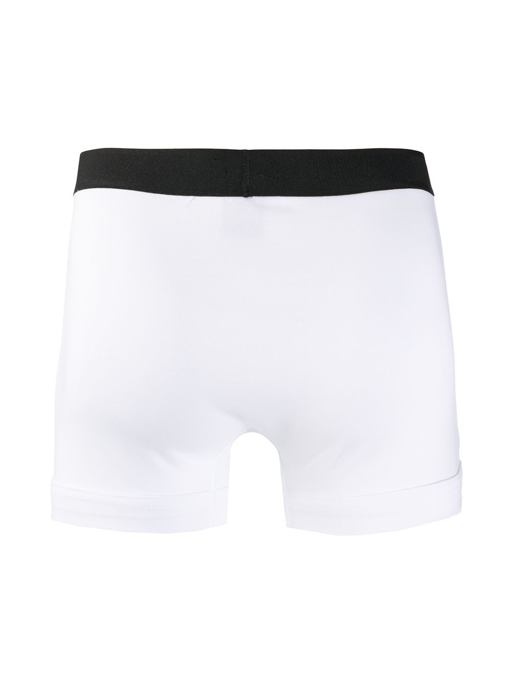 WHITE COTTON BLEND BOXER