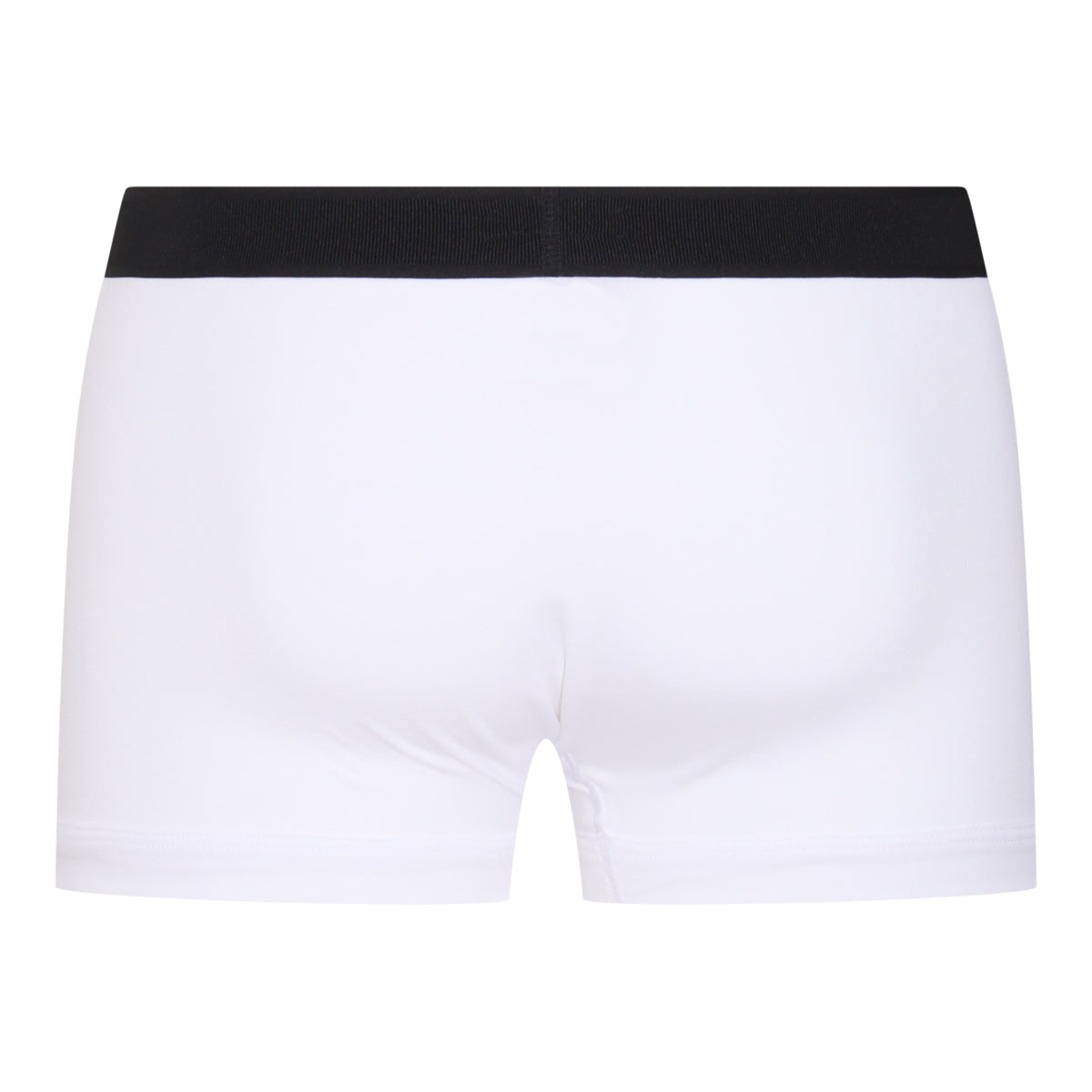 WHITE COTTON BLEND BOXER