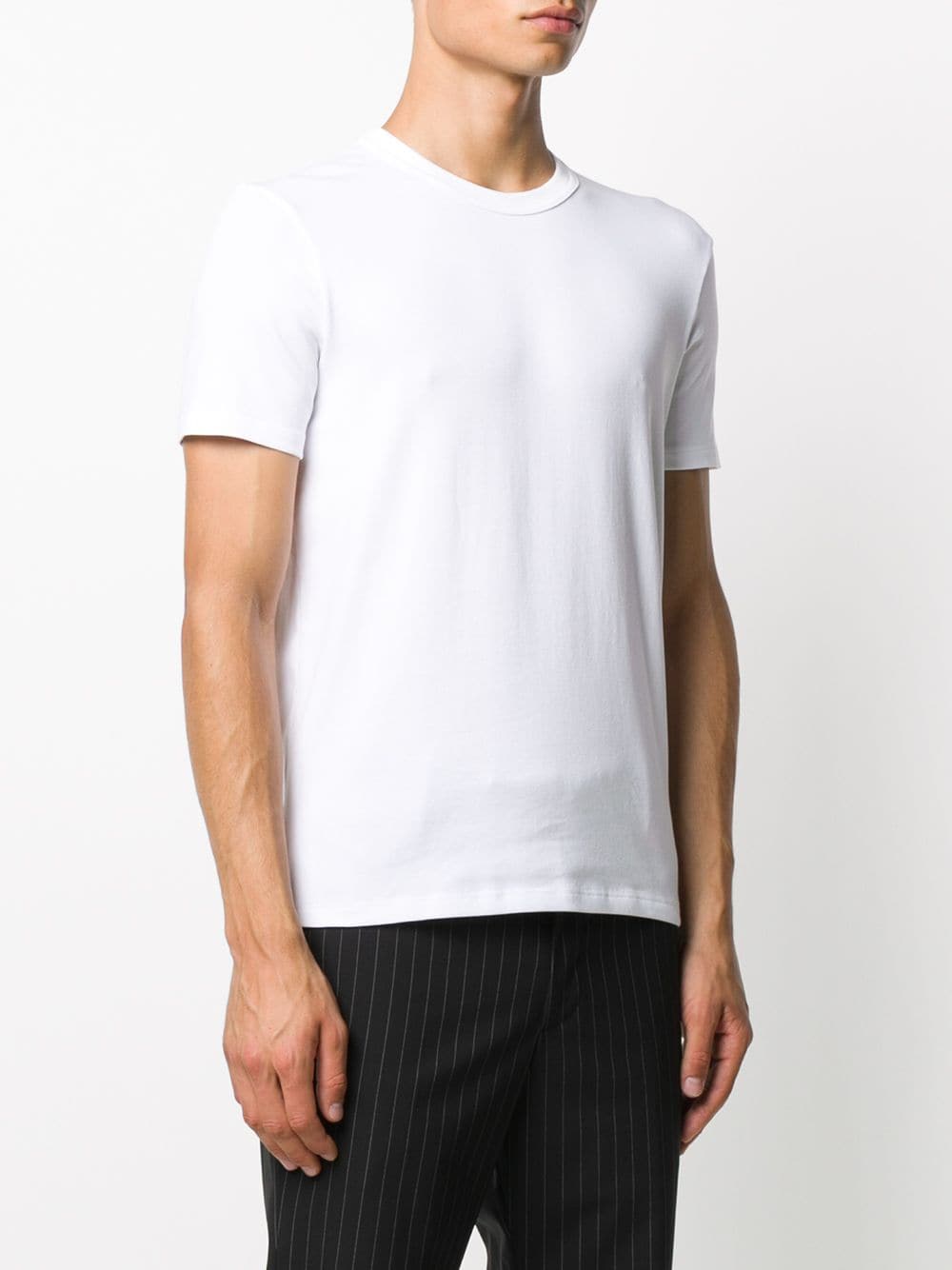 WHITE COTTON T-SHIRT