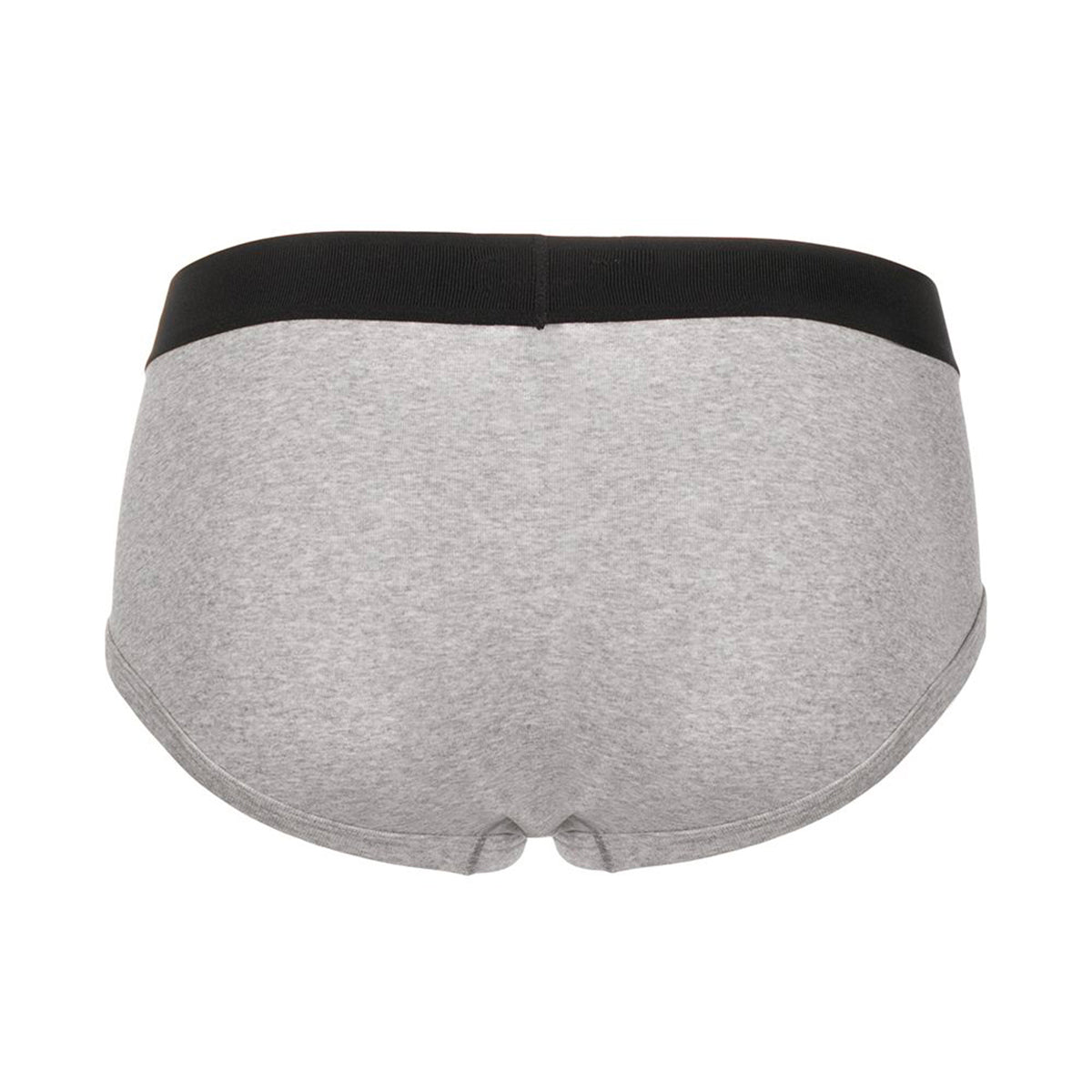 BLACK AND GREY COTTON TWO-PACK BRIEFS