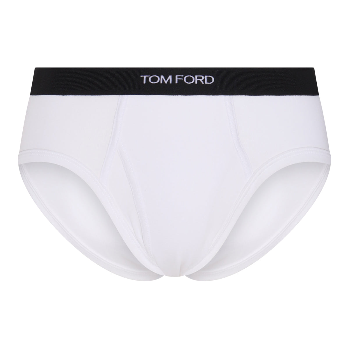 WHITE COTTON TWO-PACK BRIEFS