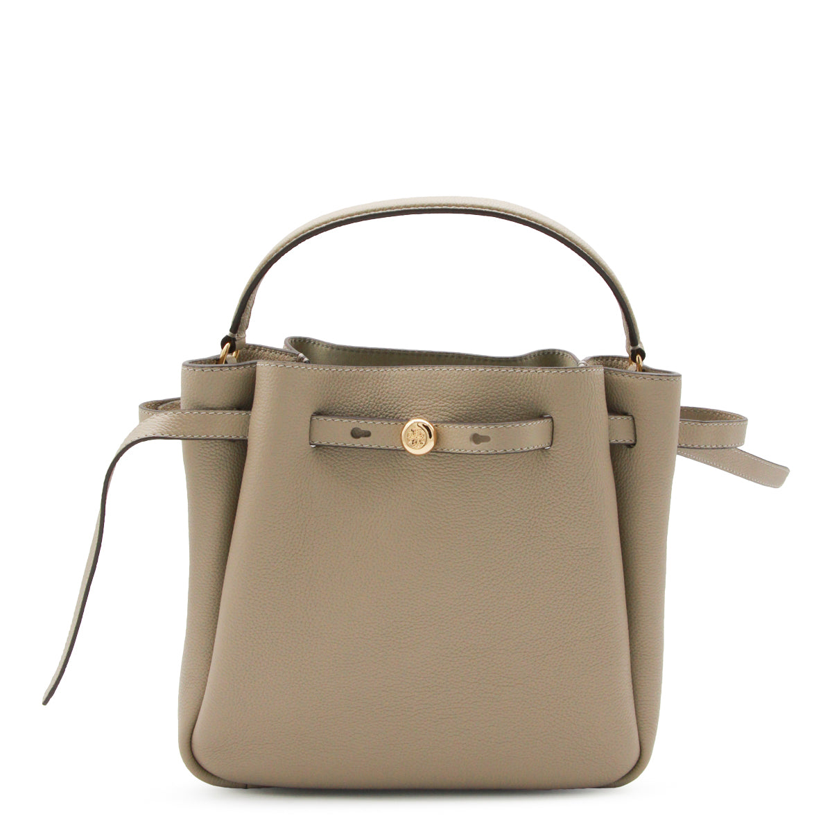 SOFT CEMENT LEATHER ROMY SATCHEL BAG