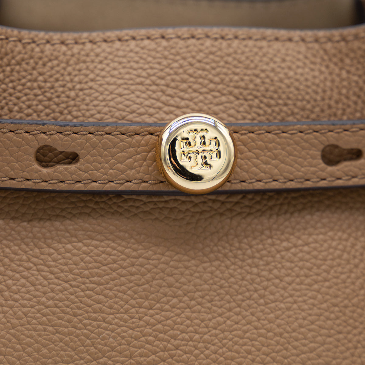 BROWN LEATHER ROMY SATCHEL BAG