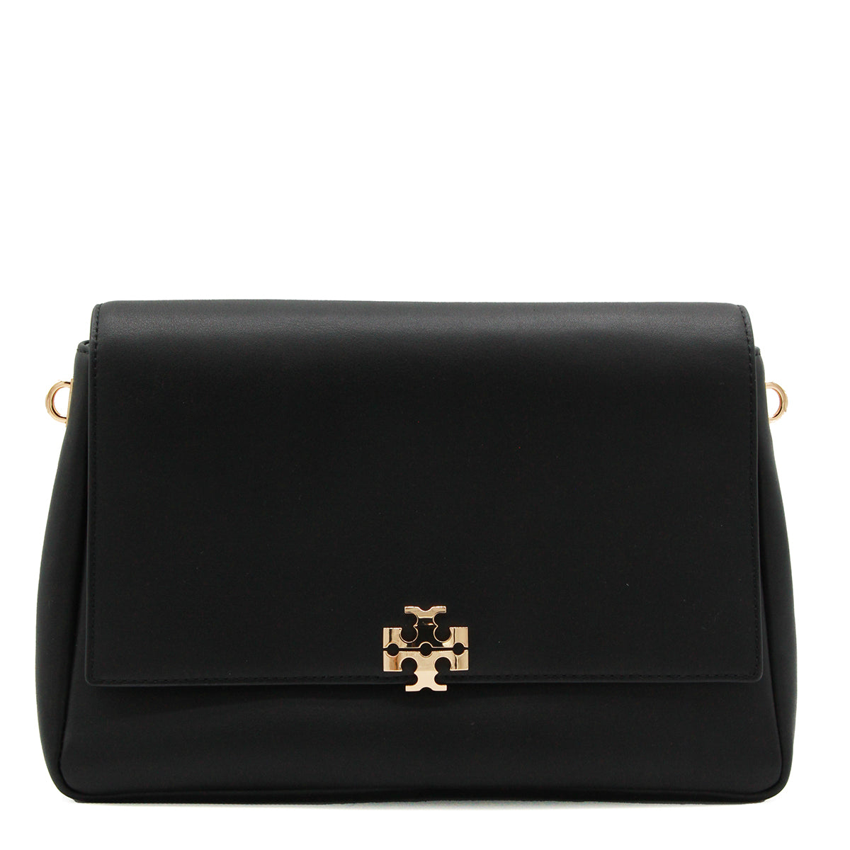 BLACK LEATHER CHARLIE MEDIU SHOULDER BAG