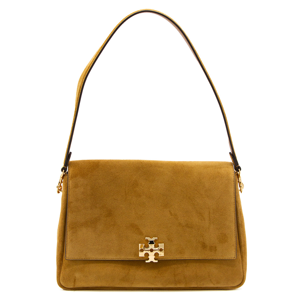 TOFFEE SUEDE CHARLIE SHOULDER BAG
