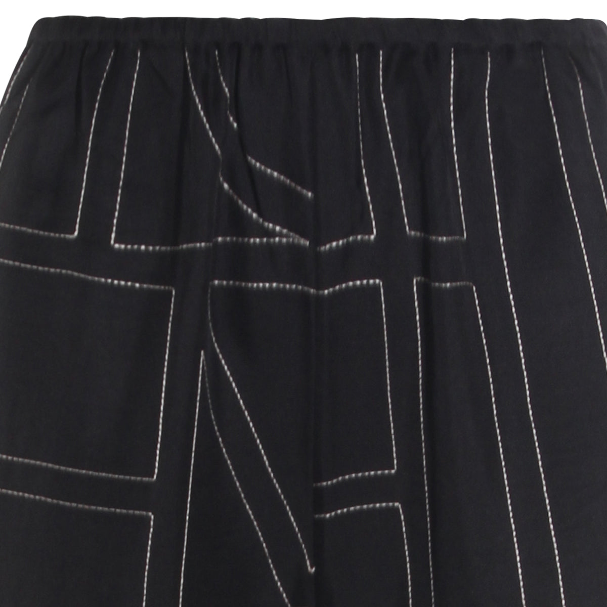 BLACK SILK PANTS
