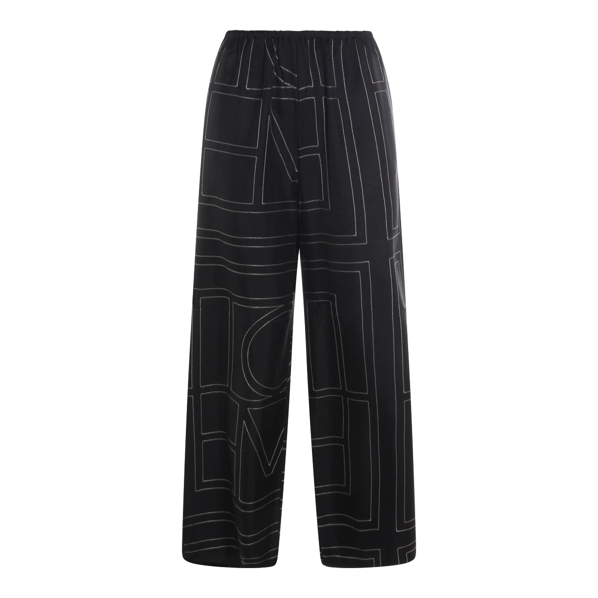 BLACK SILK PANTS