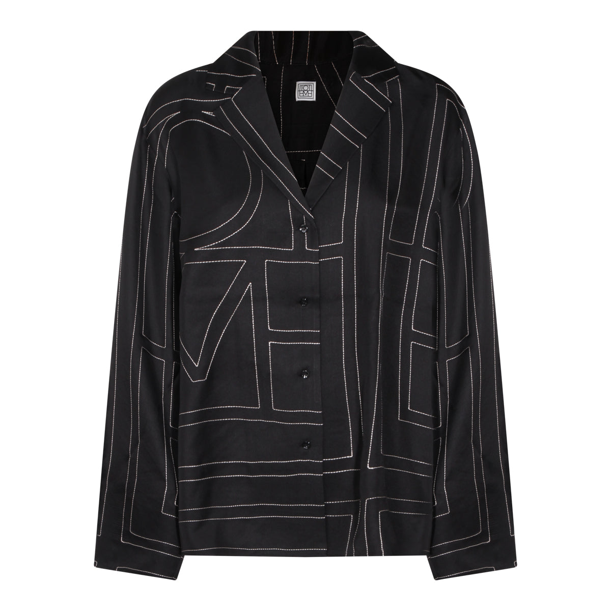 BLACK SILK SHIRT