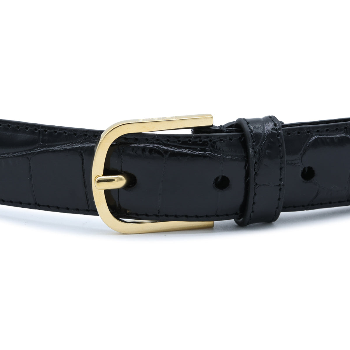 BLACK SLIM BELT