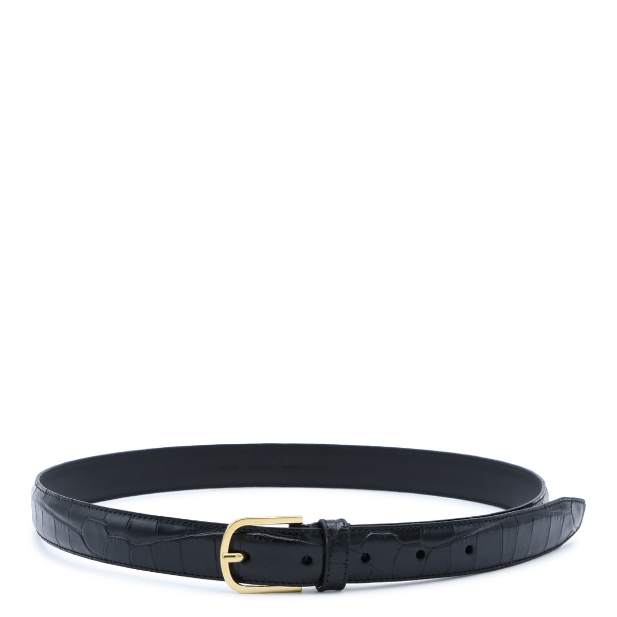 BLACK SLIM BELT
