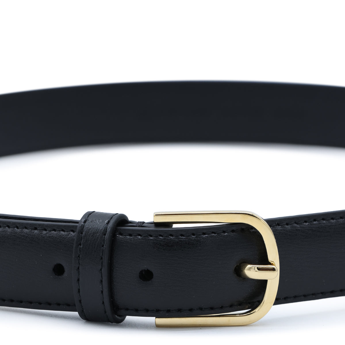 BLACK SLIM BELT