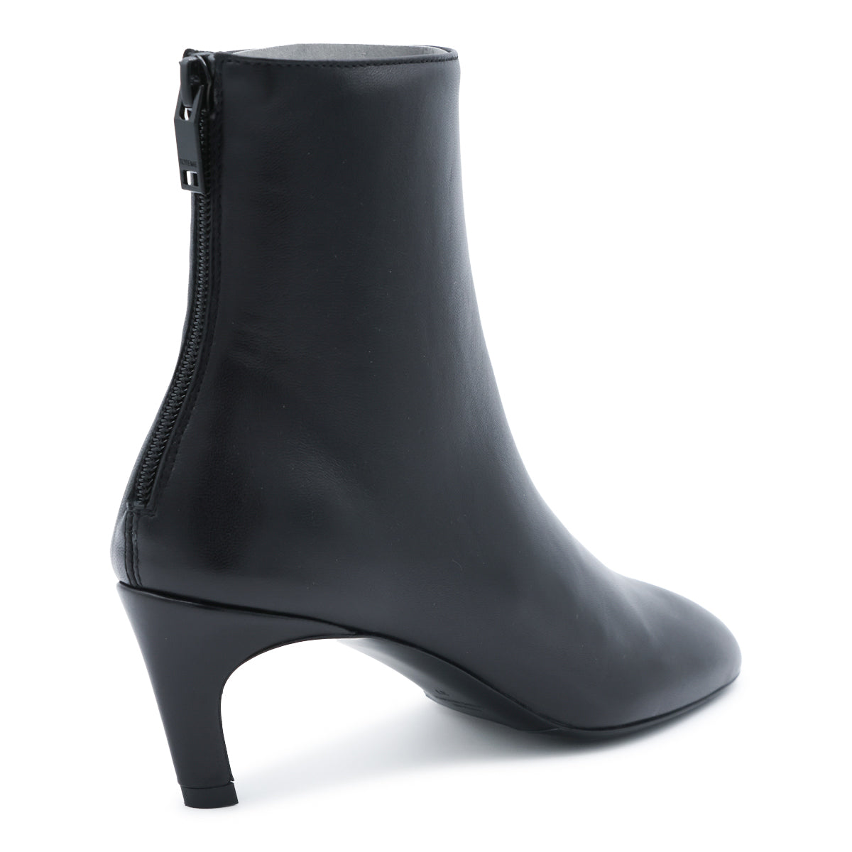 BLACK LEATHER SOFT ANKLE BOOTS
