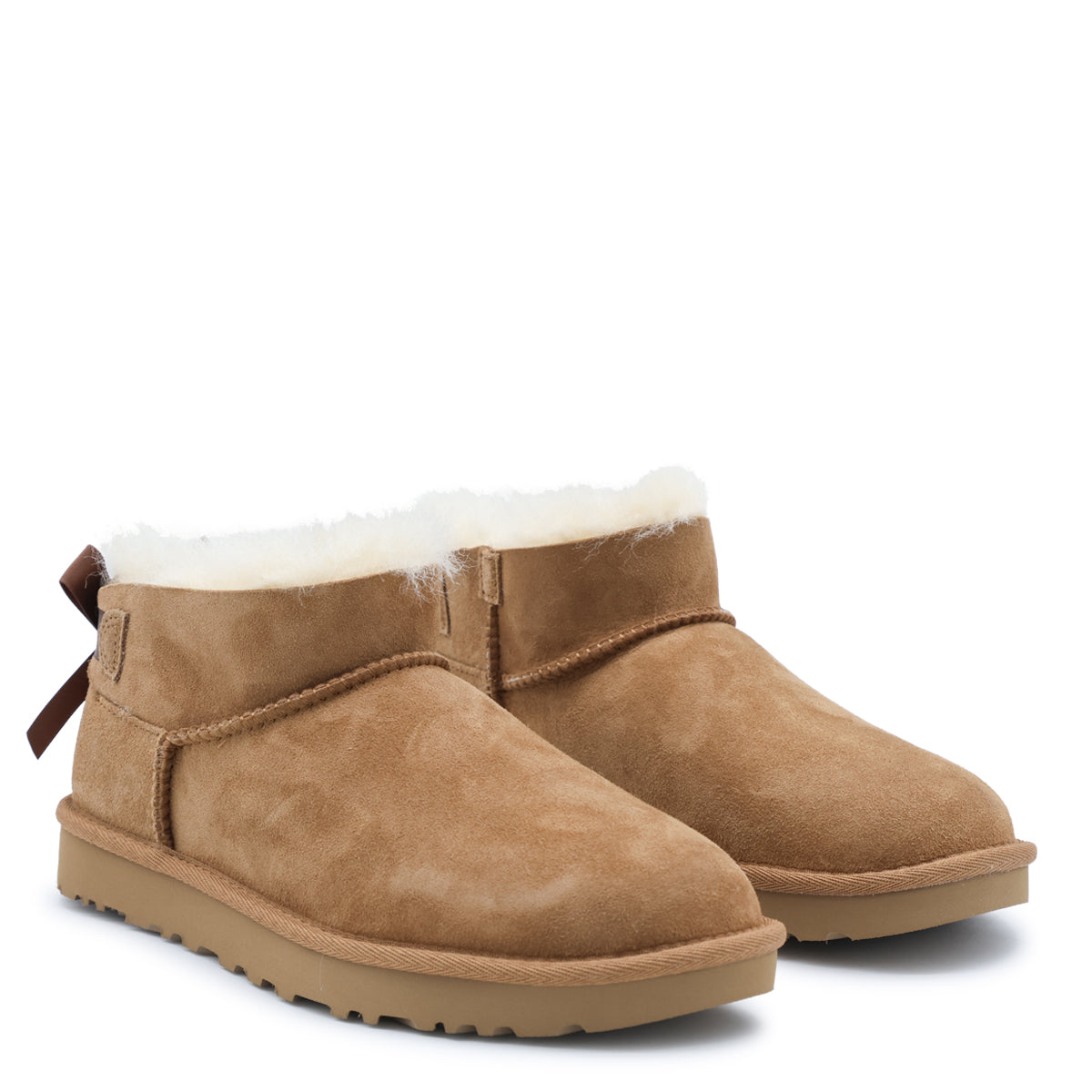 ULTRA MINI CHESTNUT RIBBON BAILEY BOW BOOTS