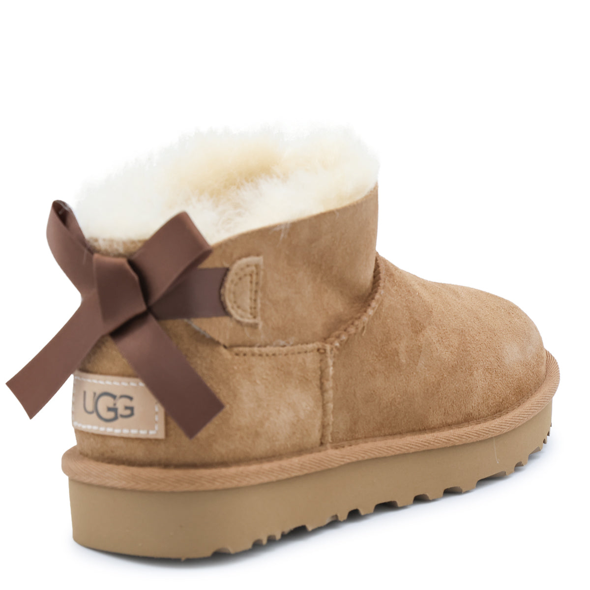 ULTRA MINI CHESTNUT RIBBON BAILEY BOW BOOTS