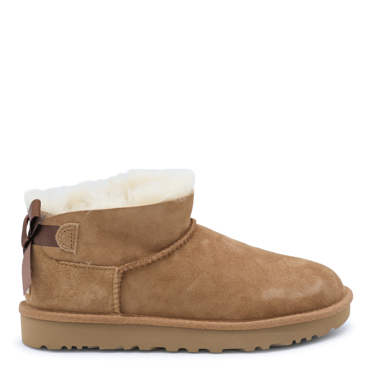 ULTRA MINI CHESTNUT RIBBON BAILEY BOW BOOTS