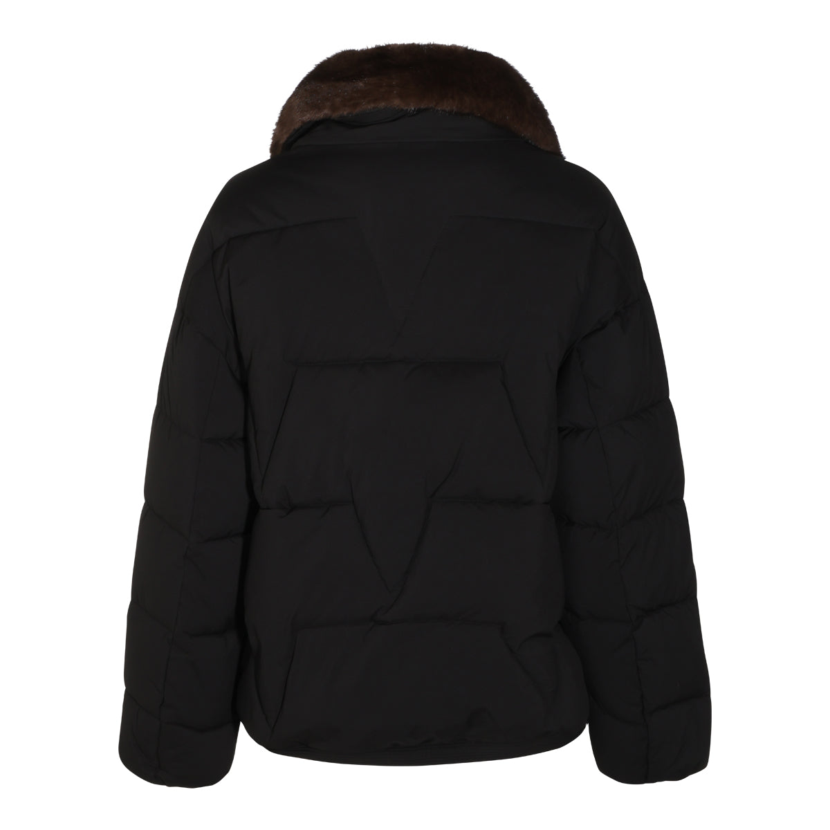 BLACK PUFFER DOWN JACKET