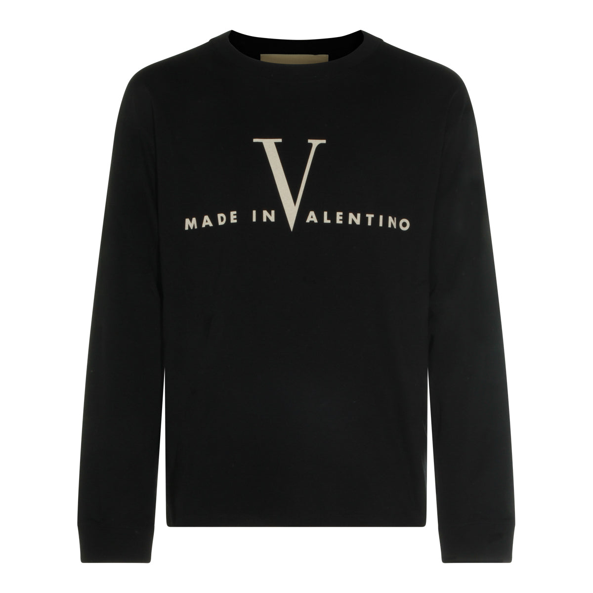 BLACK COTTON T-SHIRT