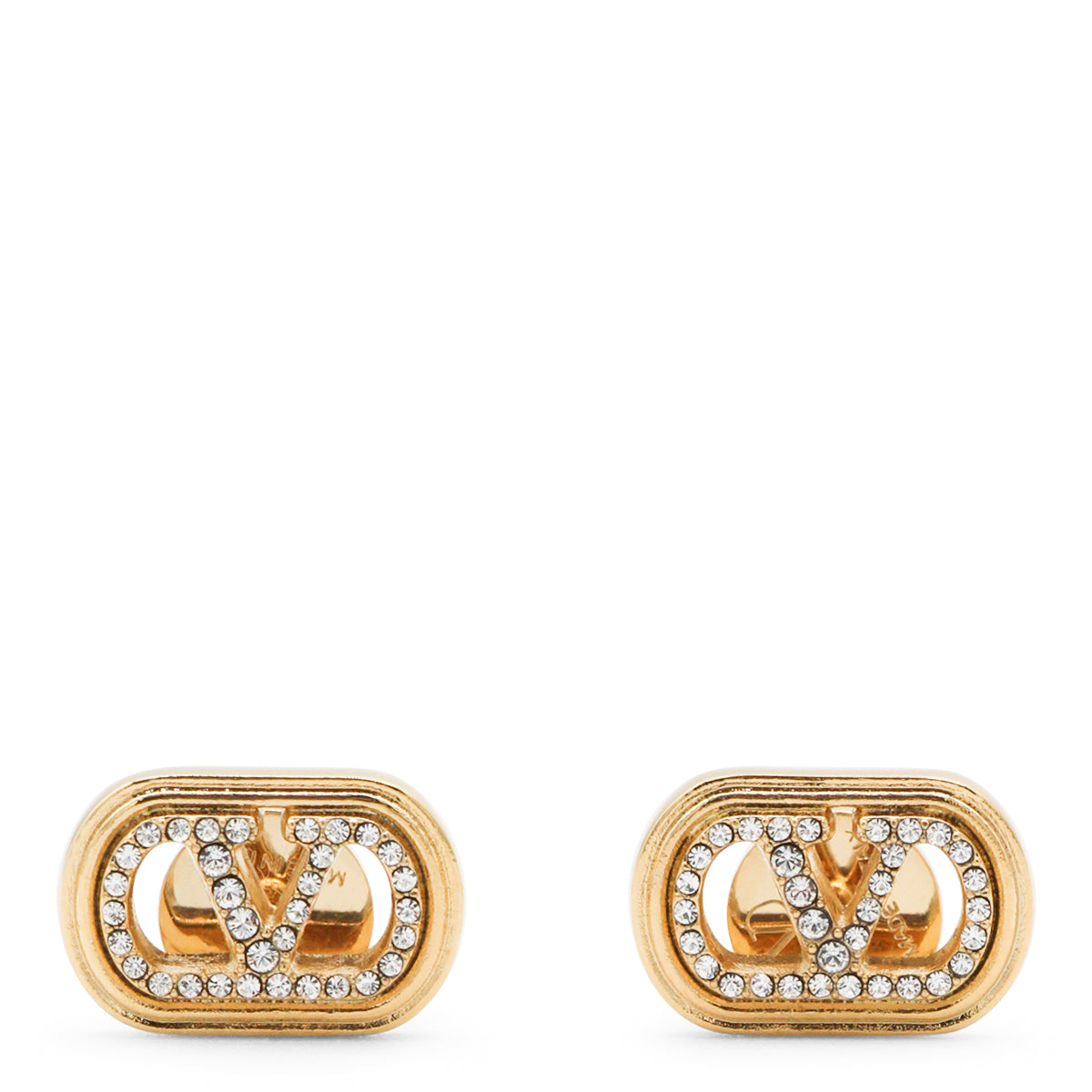 GOLD AND CRYSTAL EARRINGS