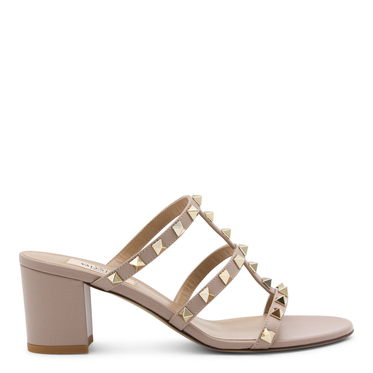 POUDRE LEATHER ROCKSTUD SANDALS