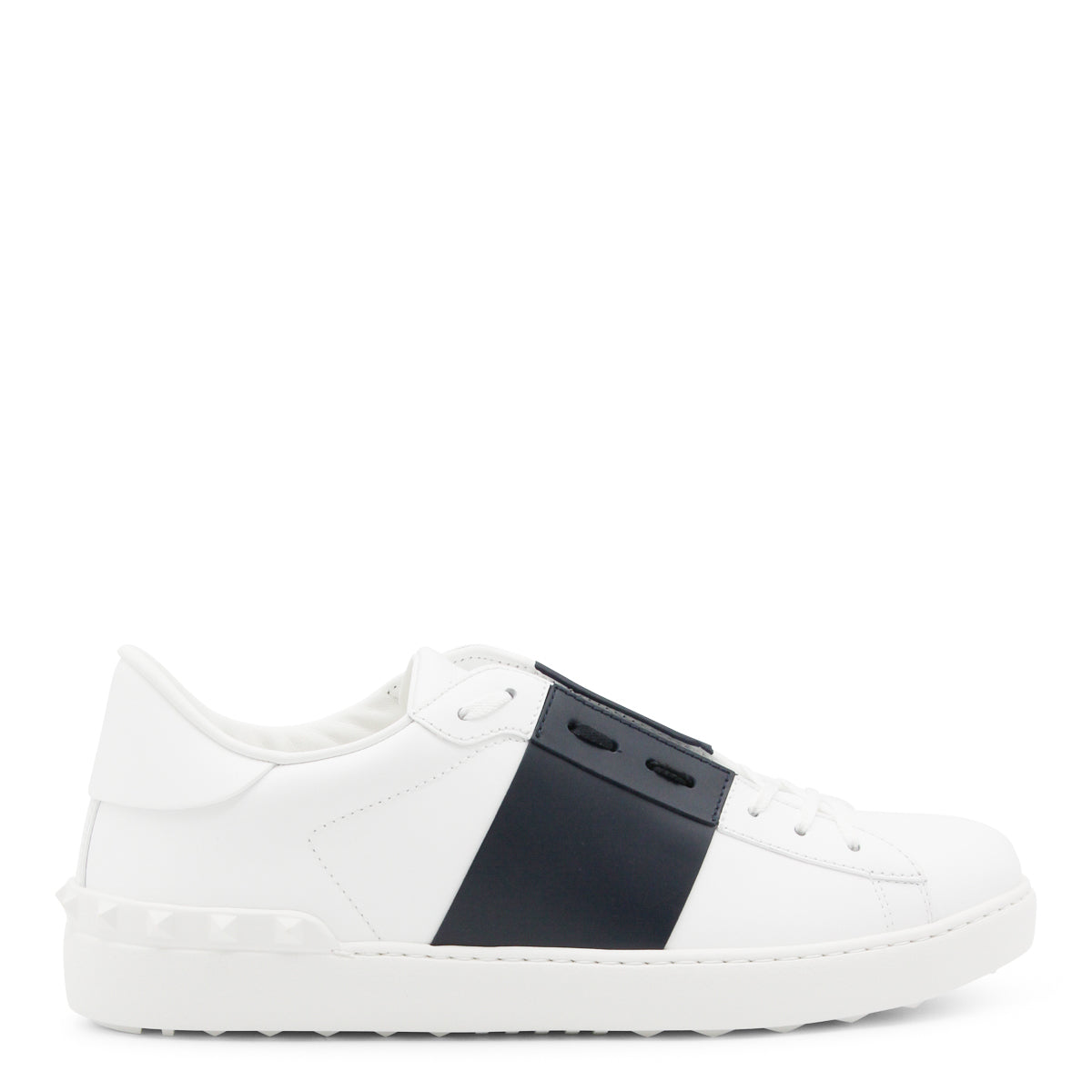 WHITE AND MARINE OPEN SNEAKERS