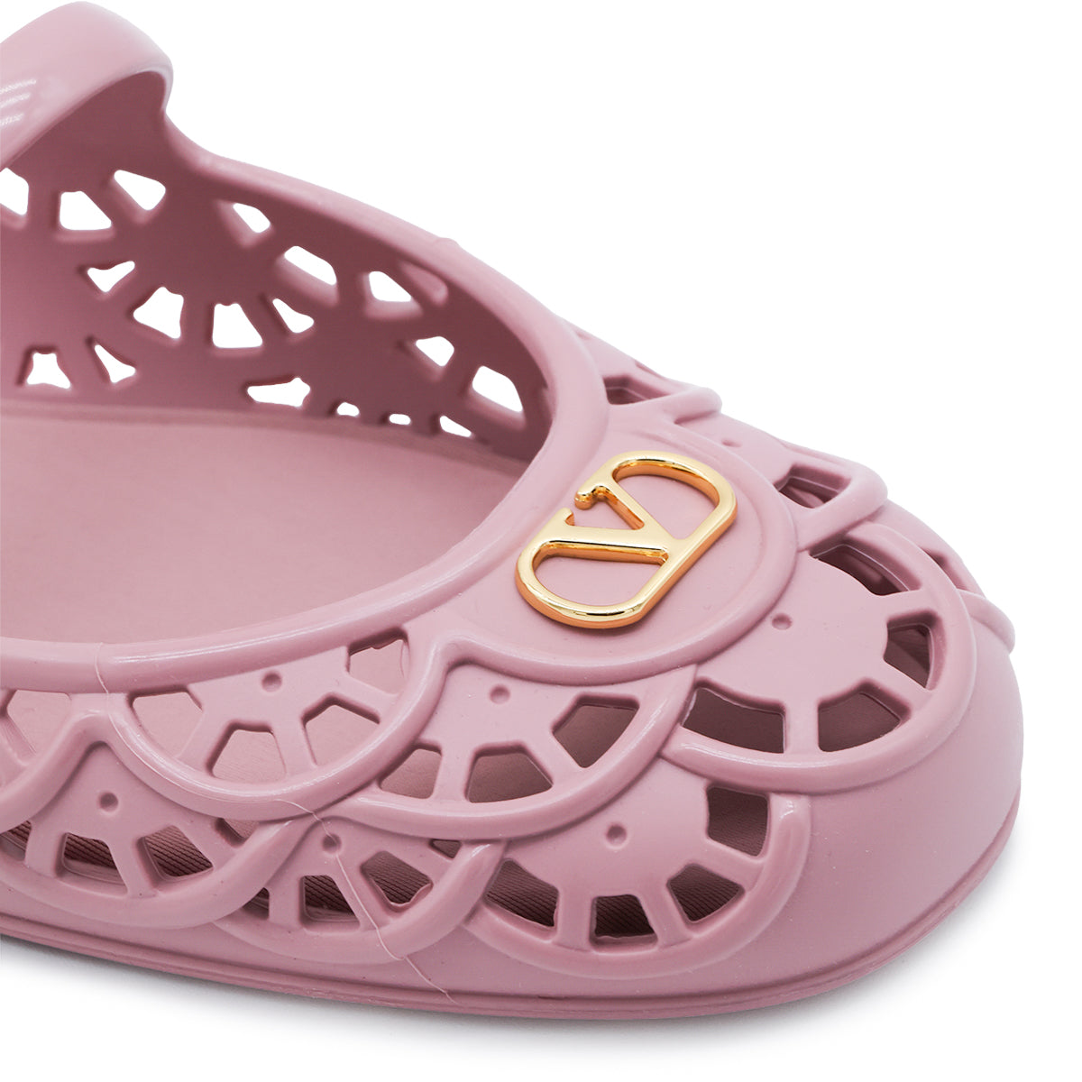 SOFT PINK RUBBER ONDETTE FLATS