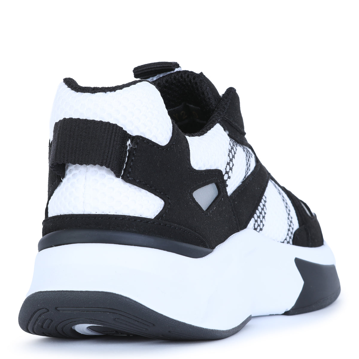 WHITE AND BLACK DEMIVEE SNEAKERS