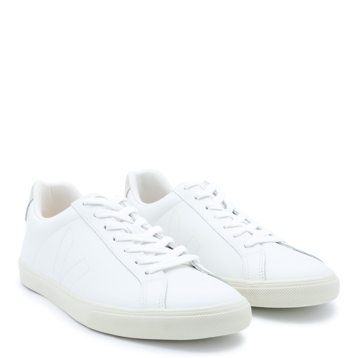 WHITE AND BEIGE LEATHER ESPLAR SNEAKERS