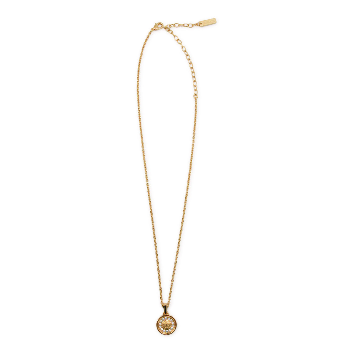 GOLD BRASS MEDUSA NECKLACE