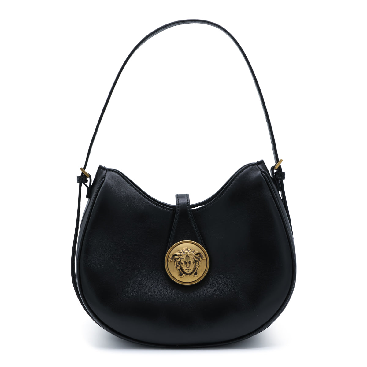 BLACK SMALL HOBO SHOULDER BAG