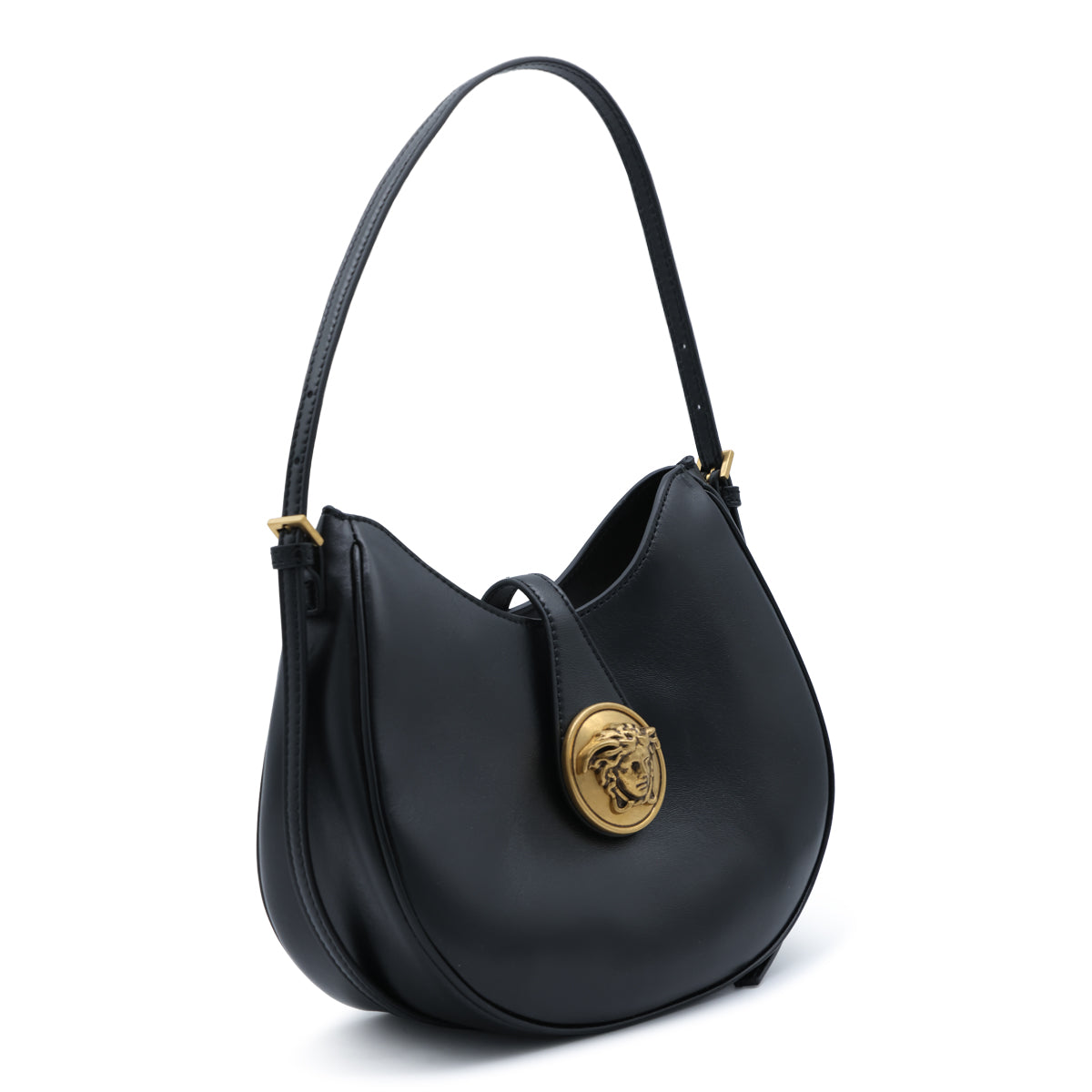 BLACK SMALL HOBO SHOULDER BAG