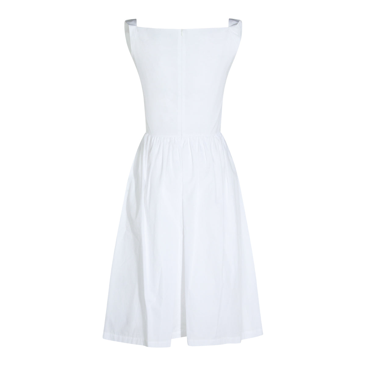 WHITE COTTON SUNDAY DRESS