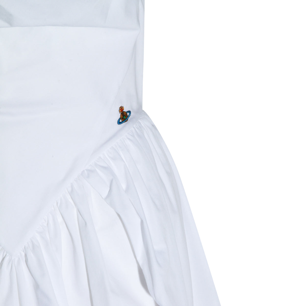 WHITE COTTON SUNDAY DRESS