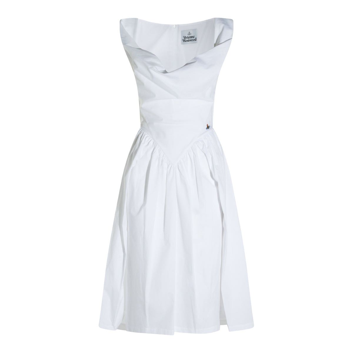 WHITE COTTON SUNDAY DRESS