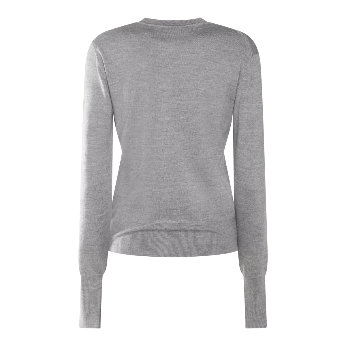 DARKE GREY MELANGE COTTON AND CASHMERE BLEND BEA CARDIGAN