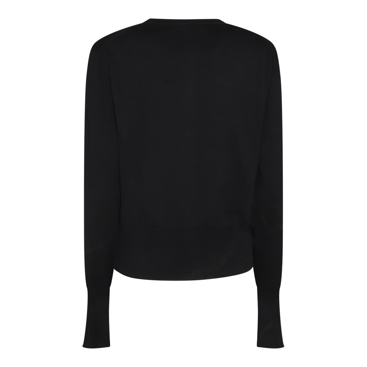 BLACK COTTON AND CASHMERE BLEND BEA CARDIGAN