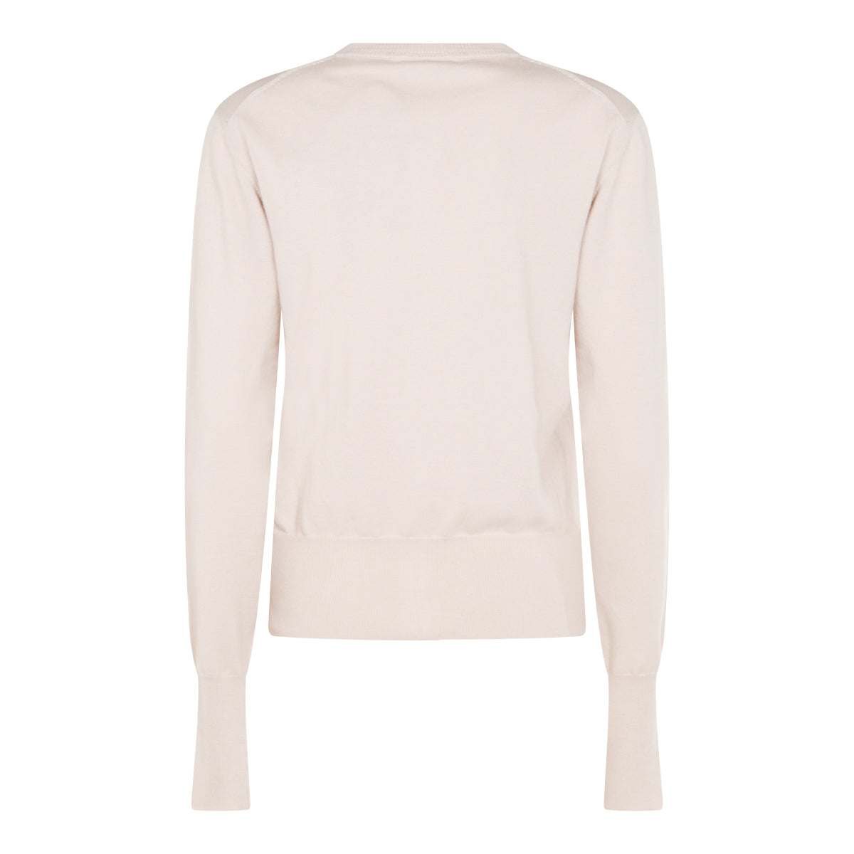 DOVE WHITE COTTON AND CASHMERE BLEND BEA CARDIGAN