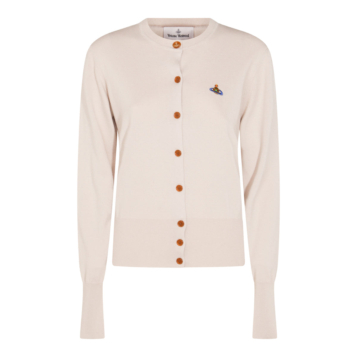 DOVE WHITE COTTON AND CASHMERE BLEND BEA CARDIGAN