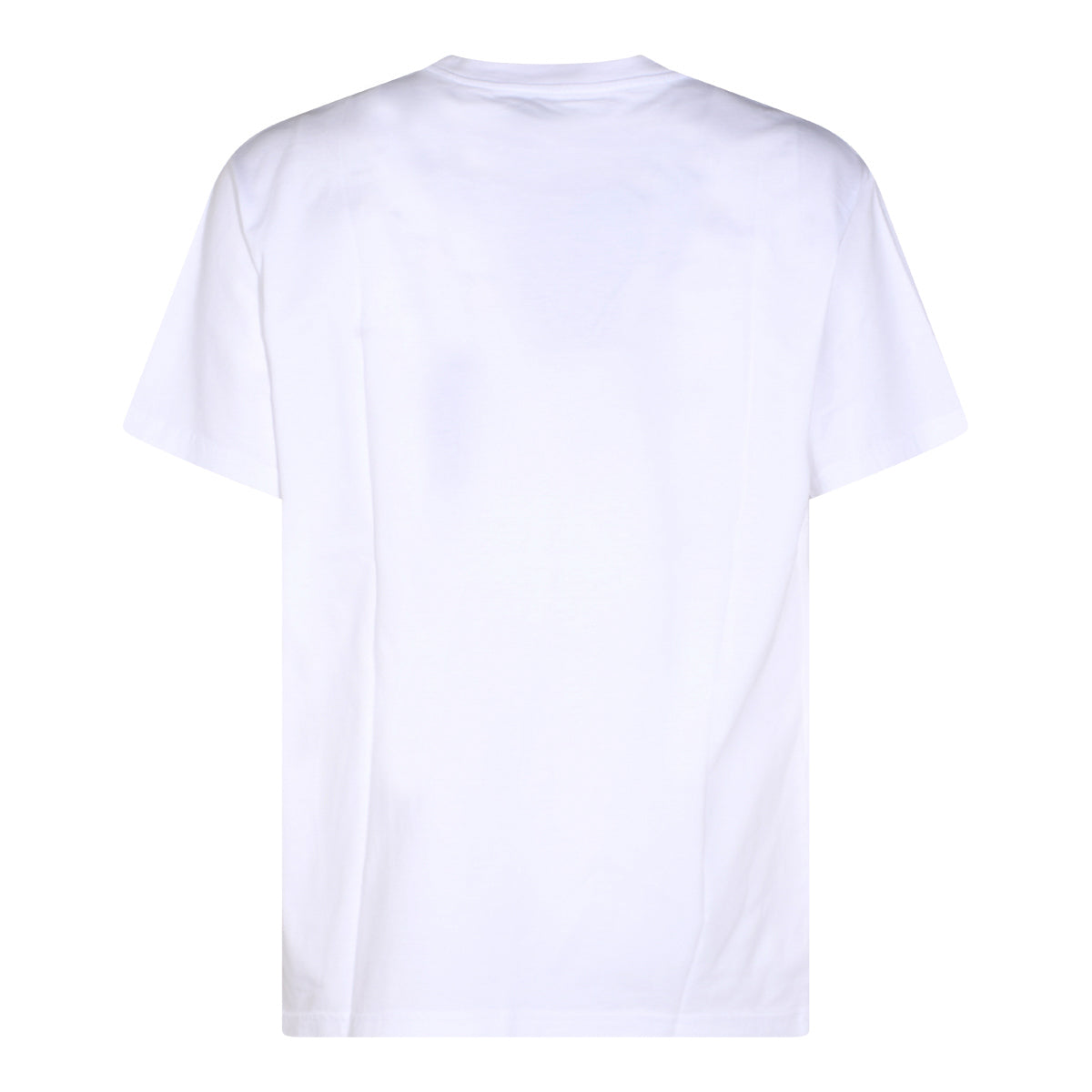 WHITE COTTON GOLD ORB LOGO T-SHIRT