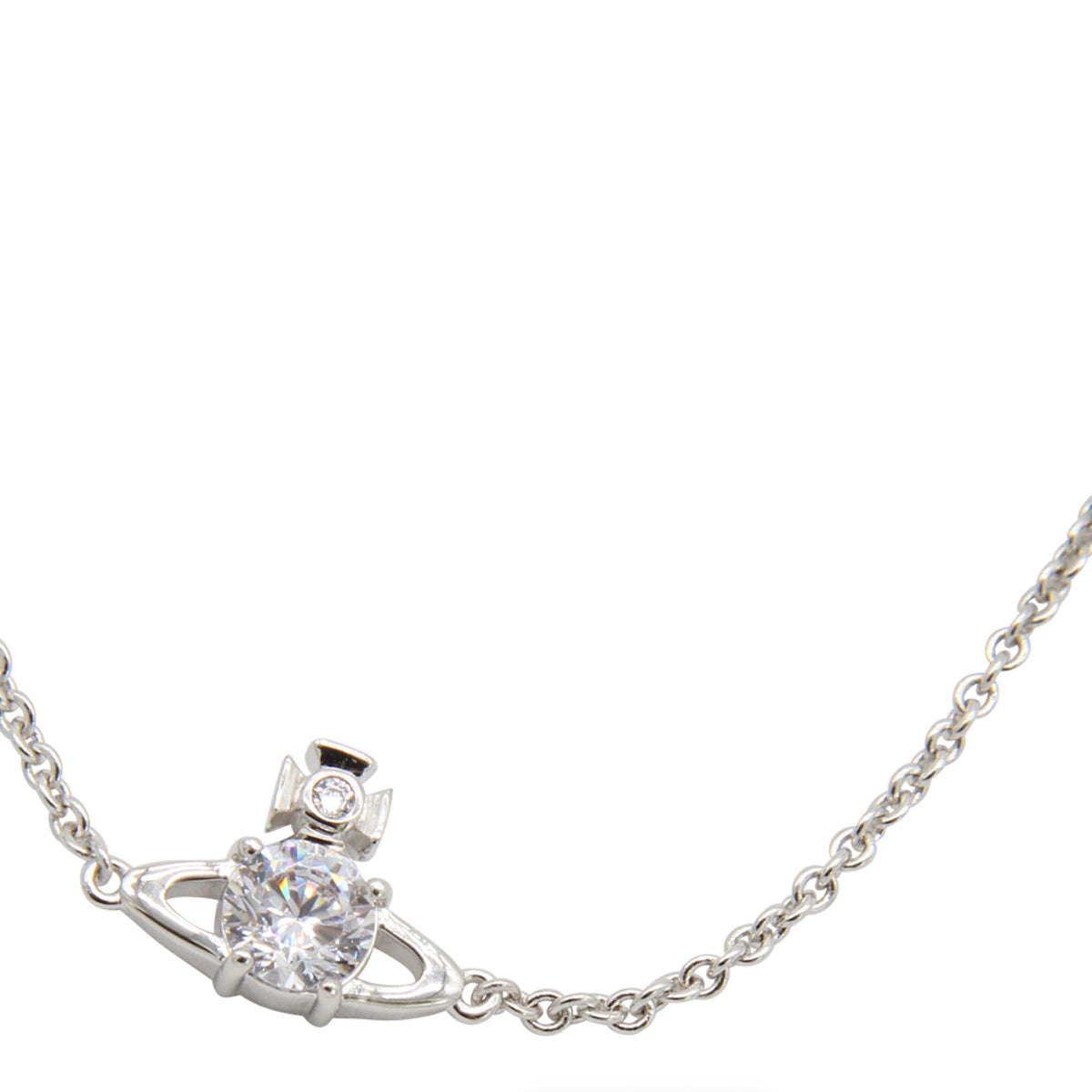 PLATINUM AND WHITE BRASS REINA SMALL BRACELET