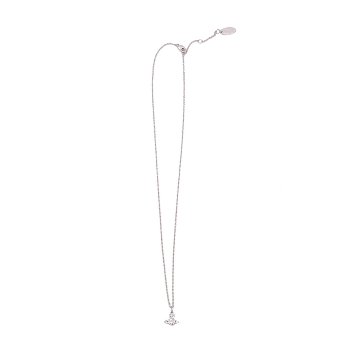 PLATINUM AND WHITE BRASS NECKLACE