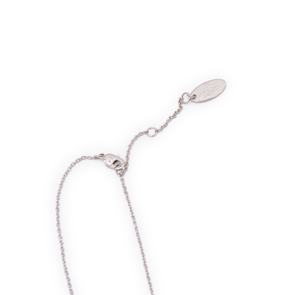 PLATINUM AND WHITE BRASS NECKLACE