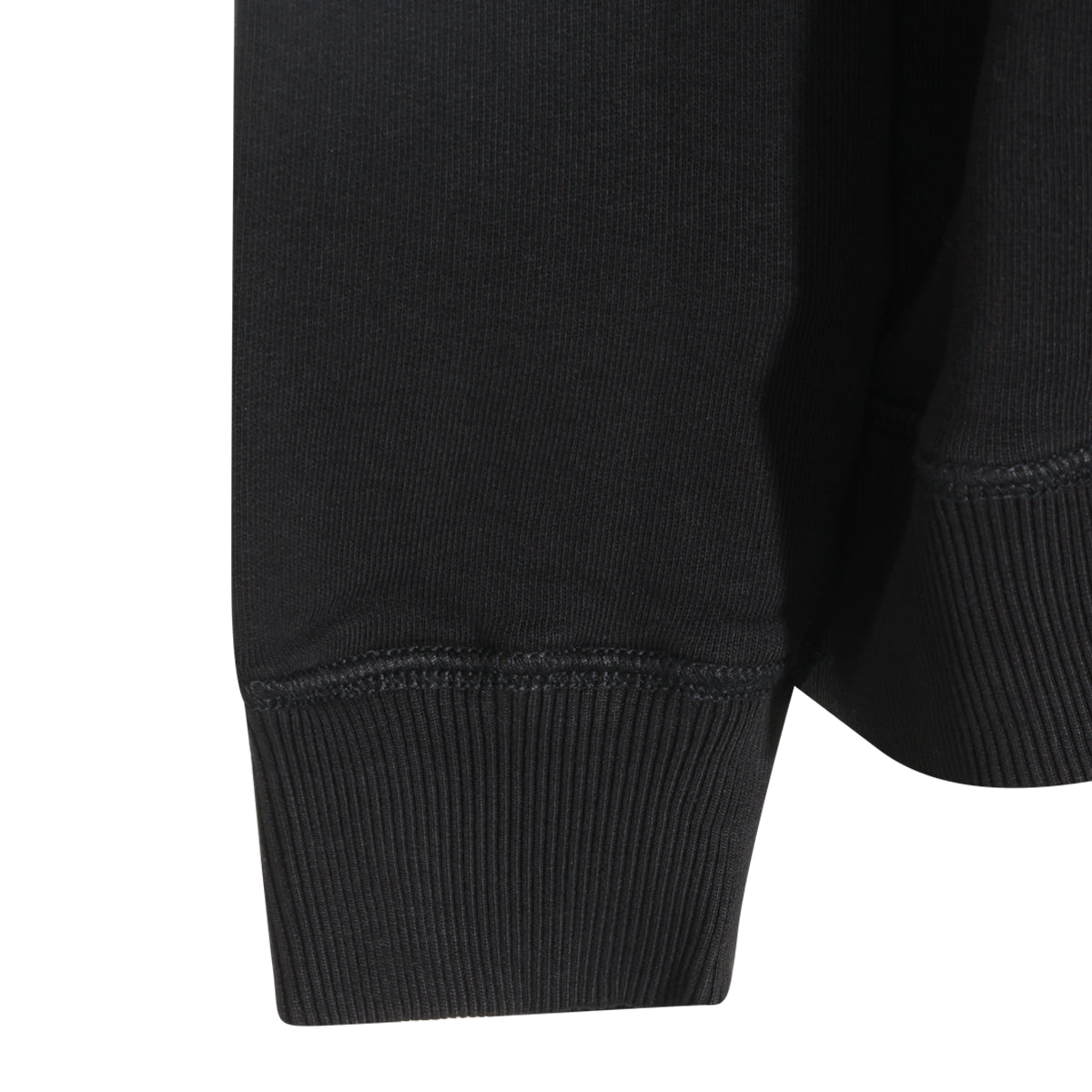 BLACK COTTON SWEATSHIRT
