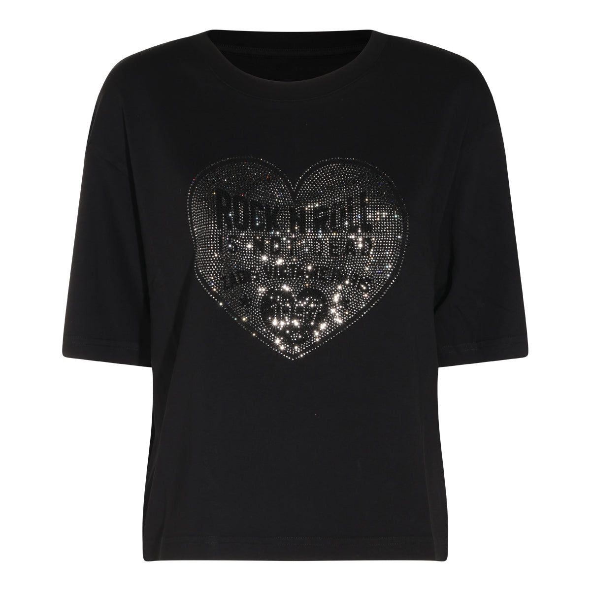 BLACK COTTON TAIDA T-SHIRT
