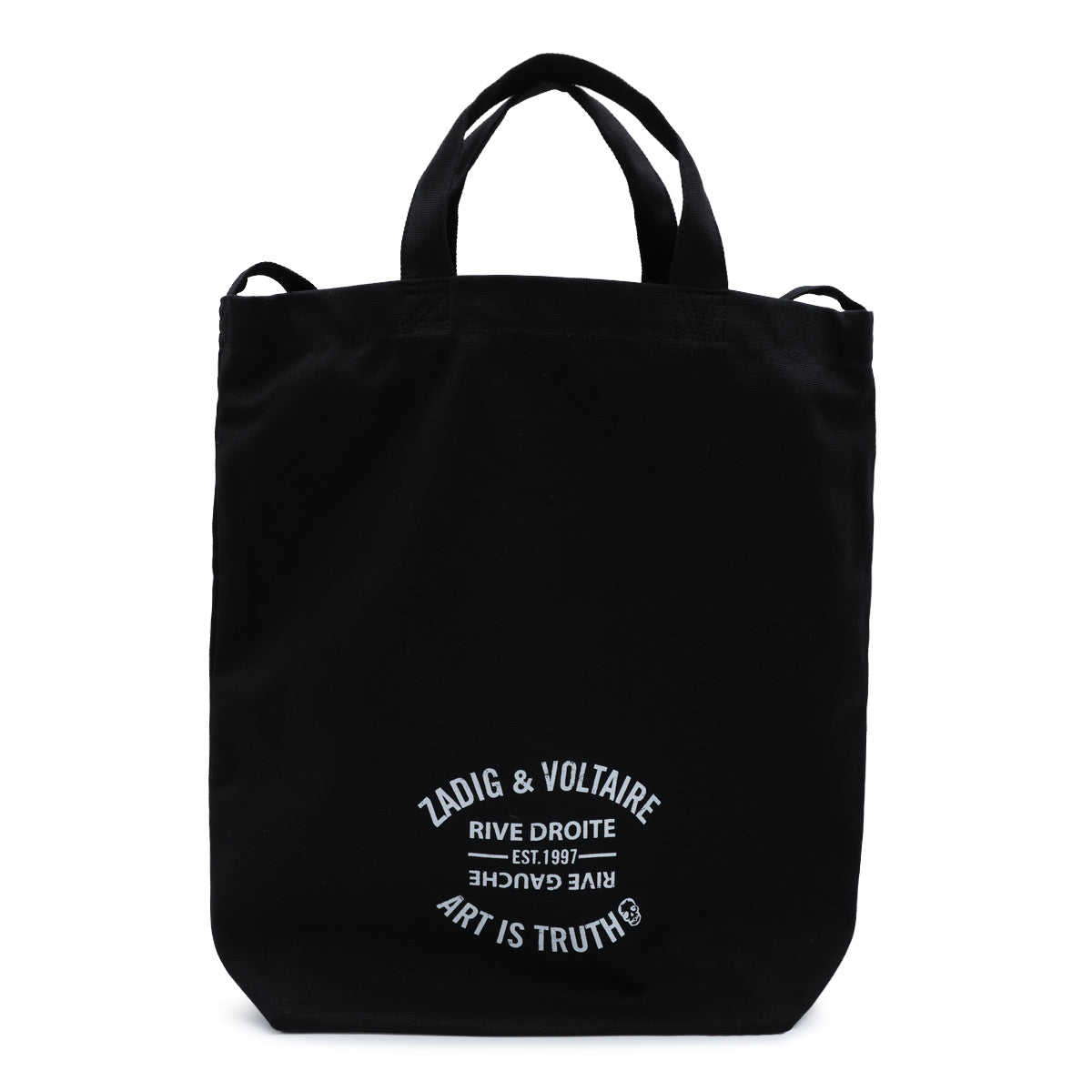 BLACK COTTON TOTE BAG
