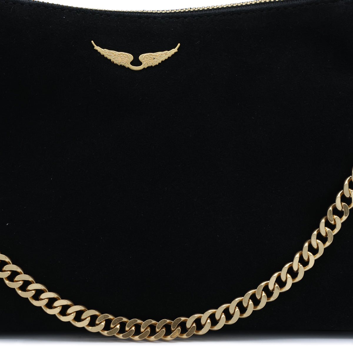 BLACK JIM NANO GRAINED LEATHER SHOULDER BAG