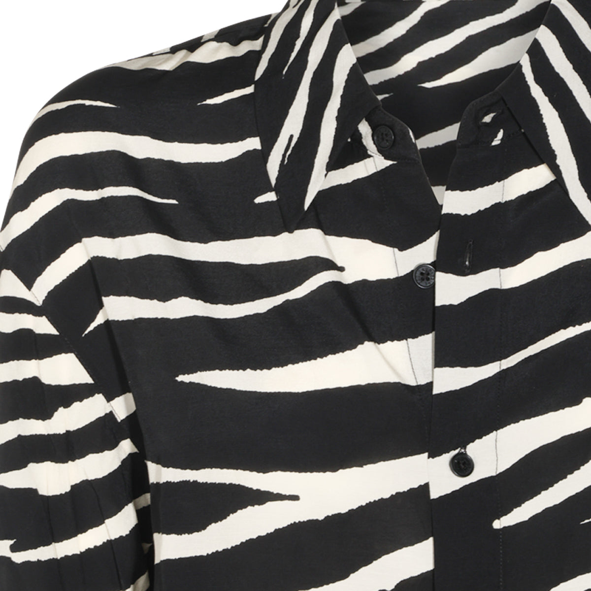 BLACK AND WHITE ANIMALIER SHIRT